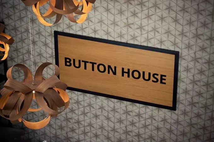 Button House Sign
